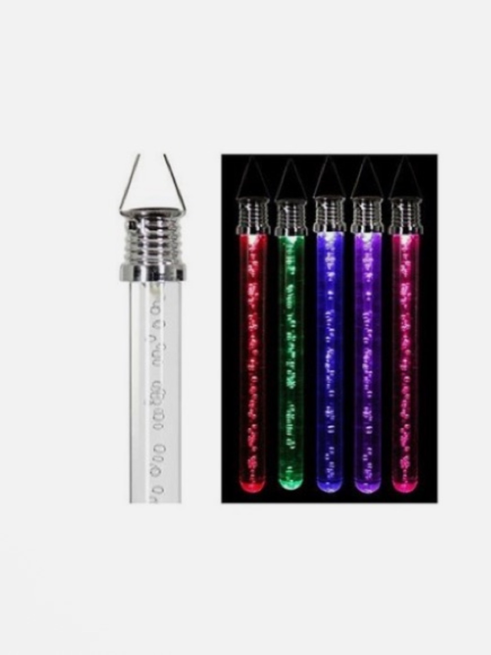 Color Changing Solar Power Suncatcher  Bubble Stick Four Seasons Courtyard NWT